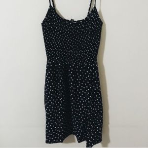 H&M blue polka dot dress